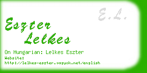 eszter lelkes business card